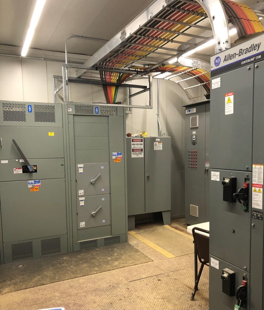 Electrical construction work by Canada Chinook